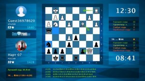 Chess Game Analysis: Италия -Россия Guest36978620 - Нарт 07 : 0-1 (By ChessFriends.com)