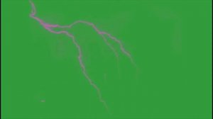 Футаж  эффект молнии и грома  со звуком  на зеленом фоне