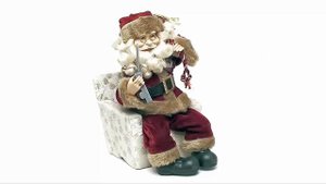 Игрушка новогодняя «Дед Мороз с телефоном» арт. DM-13-19