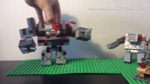 Обзор на набора LEGO «Битва за Красную пыль» Minecraft Dungeons.