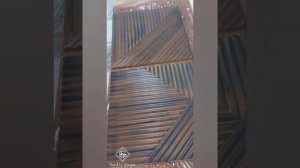 Гипсовые 3д панели под дерево. Покраска.