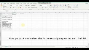 Ctrl+E Excel cell data separation/ parsing