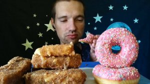 АСМР ЕДА / ХРУСТЯЩИЕ СЫРНЫЕ ПАЛОЧКИ И СЛАДКИЕ ПОНЧИКИ / МУКБАНГ / ИТИНГ / ASMR MUKBANG / EATING