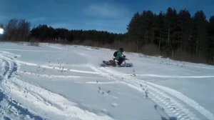 Сноубайк из питбайка