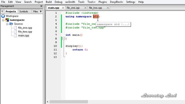 Introduction to C++ Namespace | CPP Programming Video Tutorial