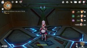 Activate the mechanism in the center of the hall Dreams Beneath the Searing Sand Genshin Impact