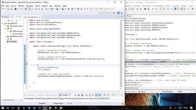 Tutorial Java Apache Poi - Manipulando arquivos Word смотреть онлайн