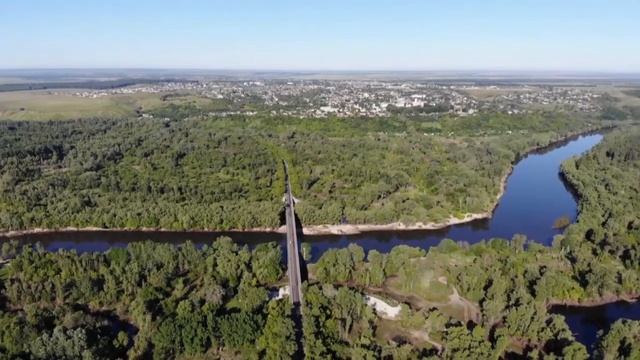 Новохоперский район и Новохоперск с высоты птичьего полета