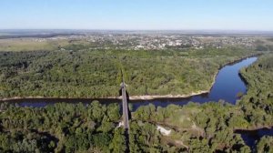 Новохоперский район и Новохоперск с высоты птичьего полета