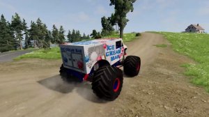 Racing Monster Trucks Through INSANE Obstacle Courses! | BeamNG Drive - Griff's Garage