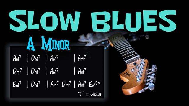 SLOW Blues BACKING TRACK in Am | Guitar Backing Track for improvisation
