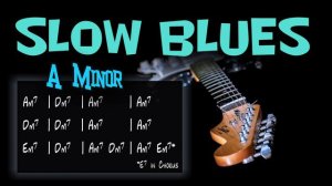 SLOW Blues BACKING TRACK in Am | Guitar Backing Track for improvisation