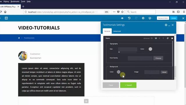 Testimonial element - XTRA WordPress Theme смотреть онлайн