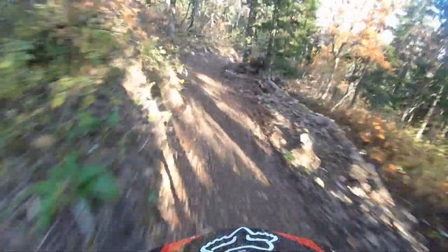 Обзор связки трасс в Sheregesh Bike Park. Зеленая и красная смотреть онлайн