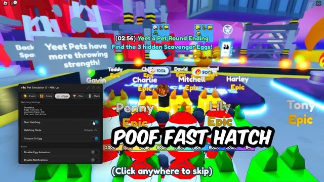 YEET A PET! ? PET SIMULATOR X UPDATE SCRIPT HACKS DUPE AUTOFARM AUTO HATCH AND TRADE SCAM смотреть онлайн