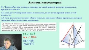 Как решить задачи по стереометрии? / Аксиомы стереометрии и следствия из них