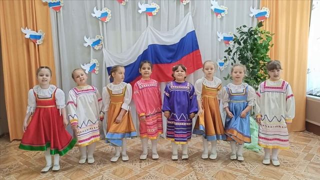 #СлавимРоссию Воспитанницы "Детский сад 9" "У моей России" (Рузаевский район)