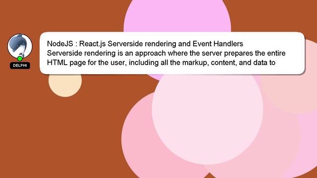 NodeJS : React.js Serverside rendering and Event Handlers