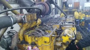 Komatsu 155 первый запуск.