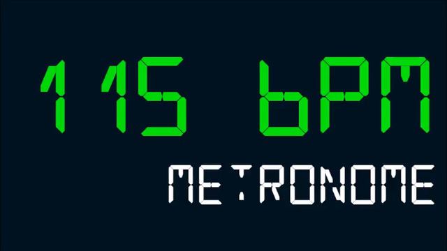 115 BPM (Beats Per Minute) Metronome смотреть онлайн