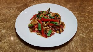 Курица терияки с овощами в ВОКе / азиатская кухня