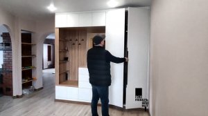 Подгонка шкафа под кривые стены, пол и потолок.