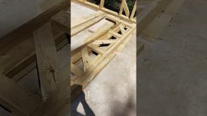 Ферма для плоской крыши в каркаснике