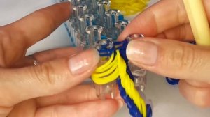 Красивый браслет из резинок. Шестирядный рыбий хвост!