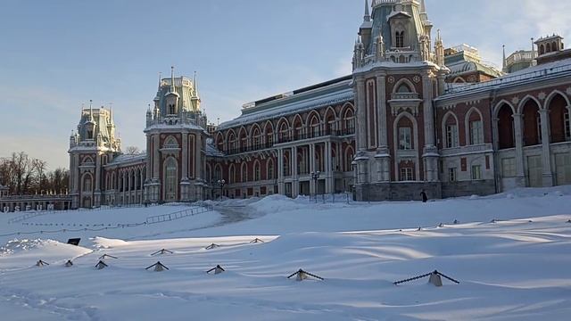 Москва. Царицыно — дворцово-парковый ансамбль зимой. часть 4. смотреть онлайн