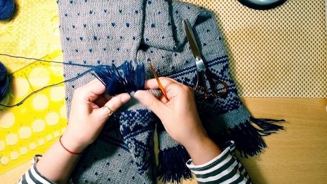 Бахрома на шарф