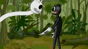 мультяшный кот против белого мультяшного кота