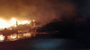 Работа пожарного поезда