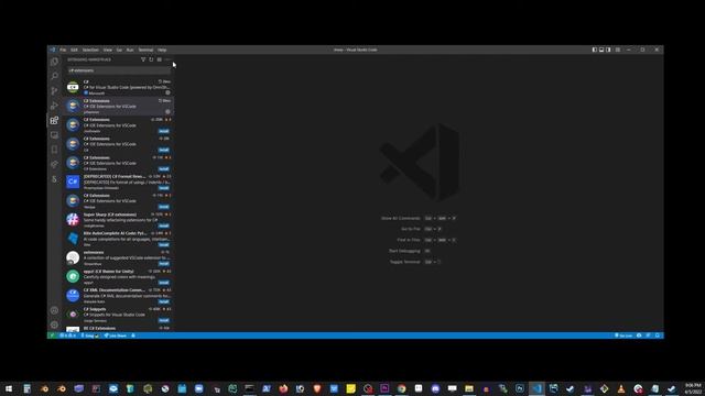 How to Setup C-sharp & Run C# file in VSCode Terminal / VS Code / Visual Studio Code Windows 7 10 1