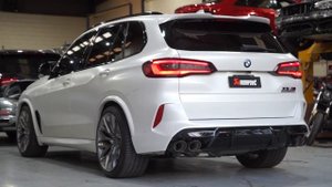X5M Competition (F95) with Akrapovic Evolution Line Exhaust Revs and Sounds!
