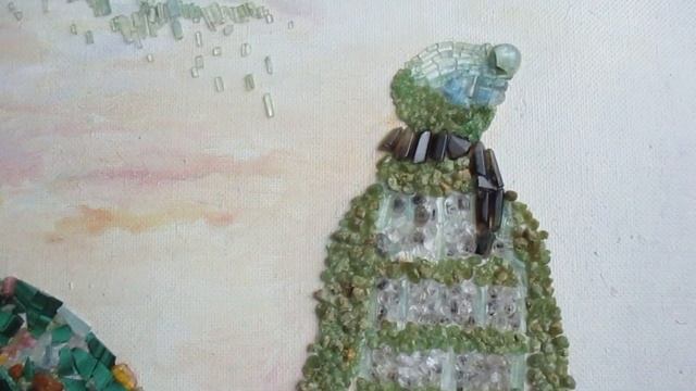 Маленький принц. Картина из камней.