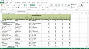 Excel 2013 Tutorial MOS Certification Practice 1.4a