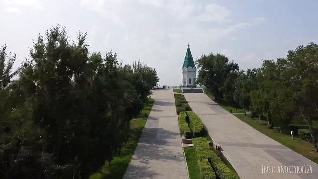 Квадрокоптер, DJI MINI SE FLY MORE COMBO, первый полёт. Красноярск, Часовня Параскевы Пятницы. смотреть онлайн