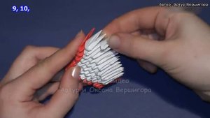 Модульное оригами для начинающих сердце Валентинка из бумажных модулей