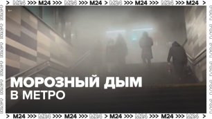 Станцию метро Алтуфьево в Москве охватил морозный дым - Москва 24