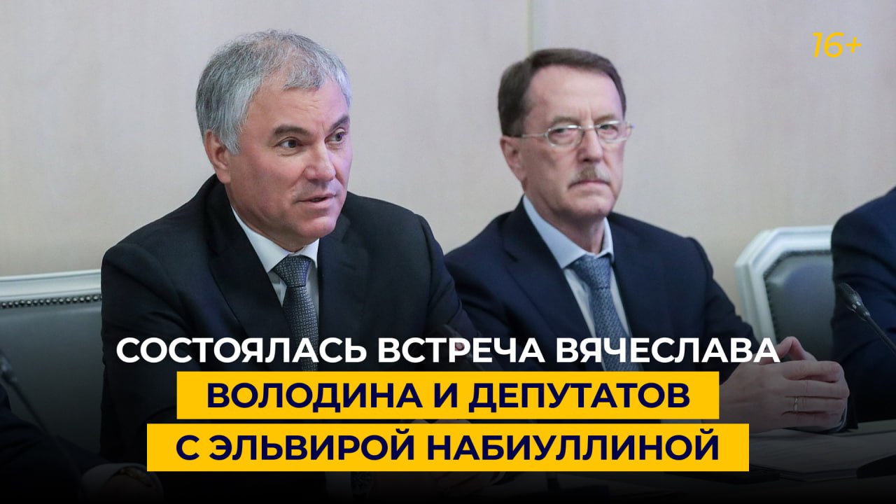 Состоялась встреча Вячеслава Володина и депутатов с Эльвирой Набиуллиной