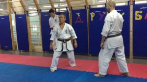 Защита и контратака в Годзю-рю. Дзеней Оширо