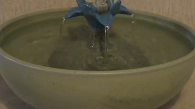 Ceramic cat fountain - "Spray Lotus" Foodsafe, One of a Kind смотреть онлайн