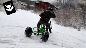 самодельный дрифт трайк зимой