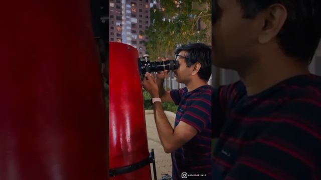 Viewing Jupiter through a homemade telescope смотреть онлайн