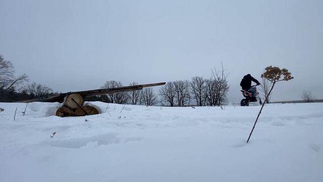 Питбайк BSE MX 125 зимой (Часть 2)⛄️❄️✅ смотреть онлайн