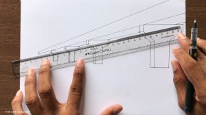 How to Draw a Beam Bridge in 1-Point Perspective