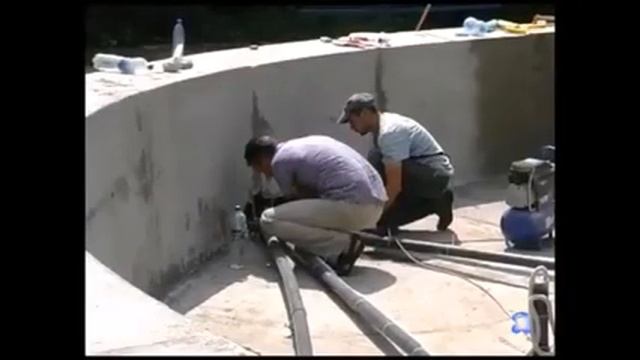 Гидроизоляция фонтанов, открытых бетонных резервуаров, очисных сооружений и т.д. смотреть онлайн