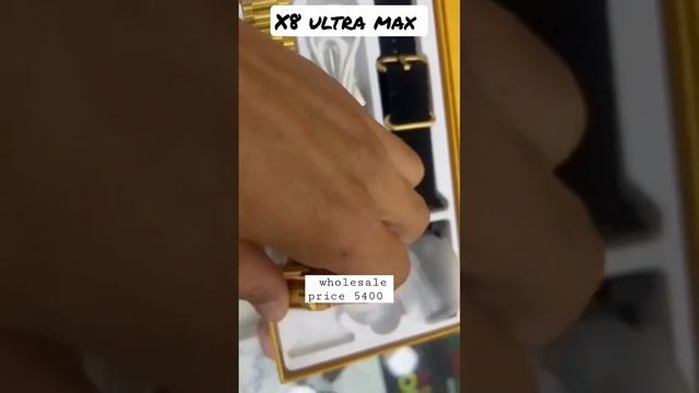 x8 ultra max smartwatch | Golden Color | Apple Logo | always on display