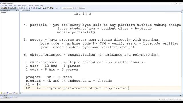 JAVA Features | Java Tutorial for Beginners | Java Programming | Java Placement Question and Answer