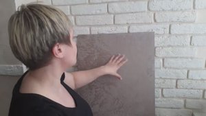 Декоративная штукатурка с эффектом бархата_Тамповка